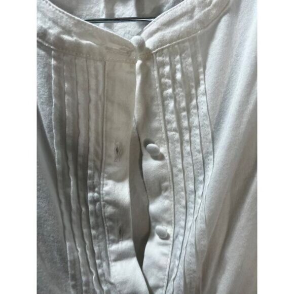 NWOT Banana Republic Off-White Sleeveless Cropped Blouse XS - Picture 3 of 5